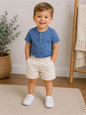 Toddler Cream Shorts